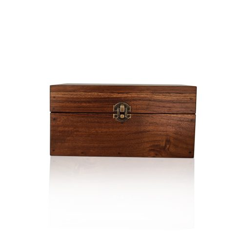 Front_Tea Box กล่องของขวัญไม้สัก ชาใบข้าว ออร์แกนิค